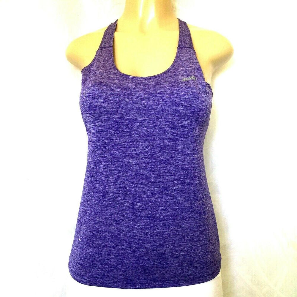 Avia Active Top Purple Sport Shirt Wear Athletic